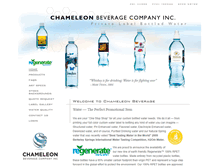 Tablet Screenshot of chameleonbeverage.com